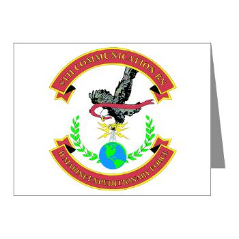 8CB - A01 - 01 - USMC - 8th Communication Battalion - Note Cards (Pk of 20)